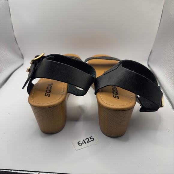 Soda black size 9 block heels 2-1/2 “ great preowned condition 
P-m - Picture 6 of 6
